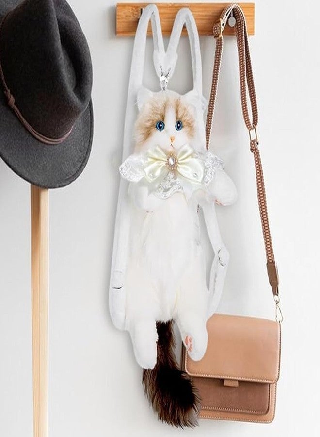 JRS TRADERS Realistic Cat Shape Shoulder Bag | Cute 3D Cat Sling Bag for Girls & Women | Soft Plush Handbag - Image 5